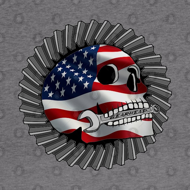 American gearhead skull by Ugga Dugga Designs